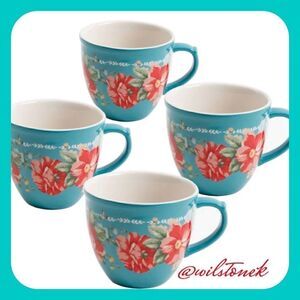 The Pioneer Woman 4 Piece Vintage Floraln Mug